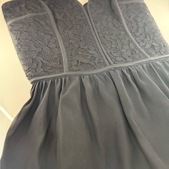 PARKER Black bustier corset silk and lace textured S - Picture 10 of 10